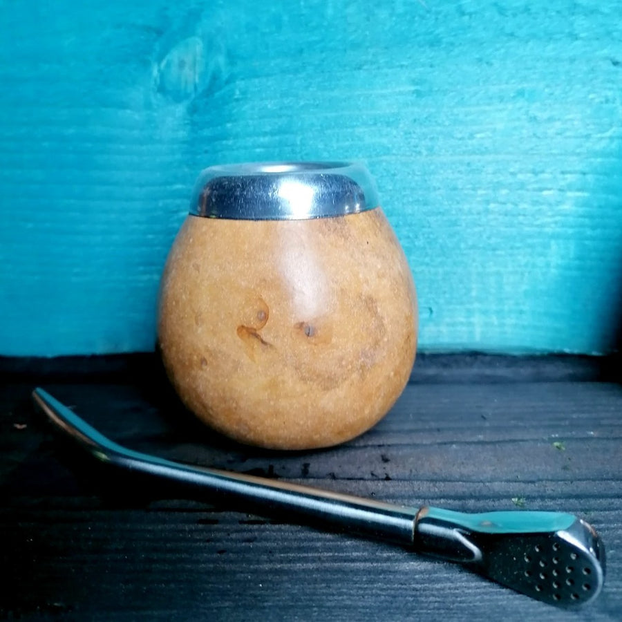 Calabassa e Bombilla per Mate  tazza - qualcosadite te e spezie dal mondo cannella curcuma curry pepe 