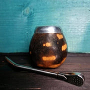 Calabassa e Bombilla per Mate  tazza - qualcosadite te e spezie dal mondo cannella curcuma curry pepe 