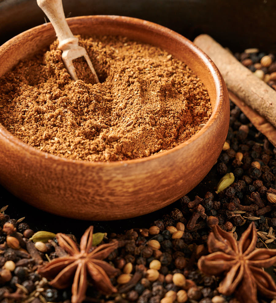 GARAM MASALA  CURRY - qualcosadite te e spezie dal mondo cannella curcuma curry pepe 