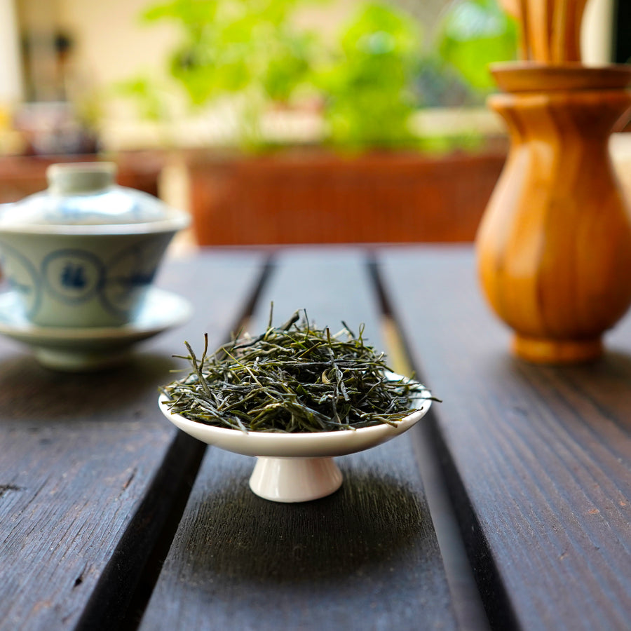 Imperial Lú Shān Yún Wù Cloud and Mist Raccolto Primavera 2021 te verde qualcosadite teashop 