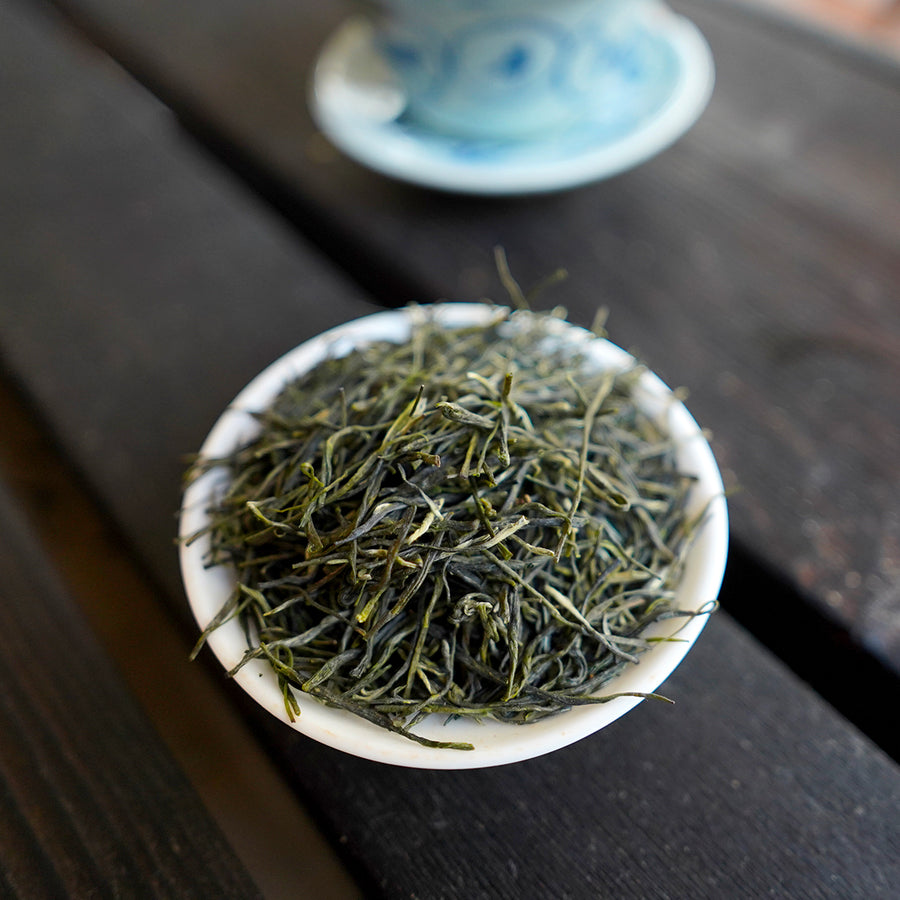 Imperial Lú Shān Yún Wù Cloud and Mist Raccolto Primavera 2021 te verde qualcosadite teashop 