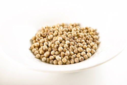 MUNTOK PEPE BIANCO  PEPE IN GRANI - qualcosadite te e spezie dal mondo cannella curcuma curry pepe 