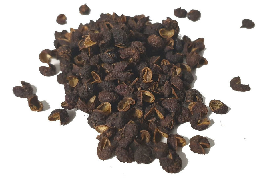 PEPE DI SICHUAN SELVATICO  PEPE IN GRANI - qualcosadite te e spezie dal mondo cannella curcuma curry pepe 