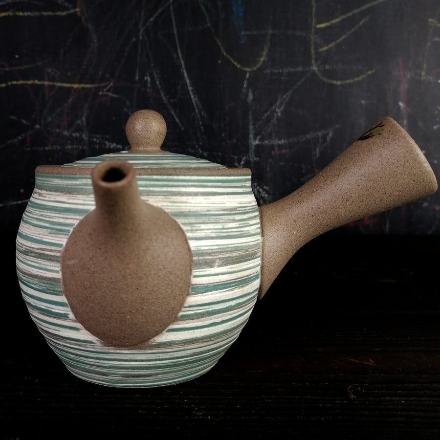 Yokode Kyusu Grigia Decori Floreali